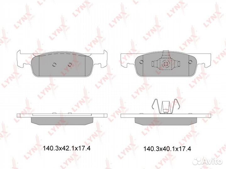 Колодки тормозные дисковые перед BD6322 LYN