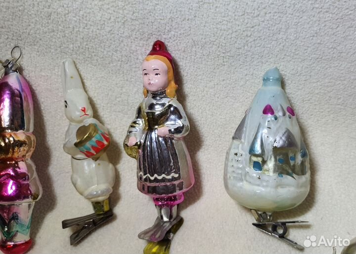 Елочные игрушки СССР. 18 шт