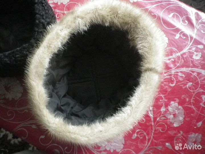 Шапка мужская кожа -норка