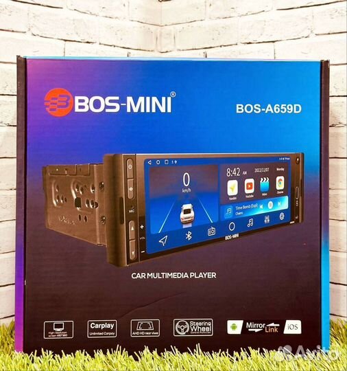 Магнитола android Bos-mini 4/64 с экраном