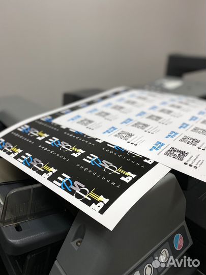 Печать визиток, листовок, бирок, открыток