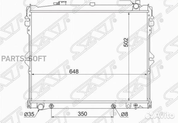 Радиатор охлаждения Мазда MPV 95-99