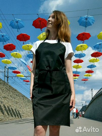 Черный фартук повара (новый)