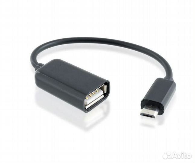 Кабель-переходник microusb для подключения флешки
