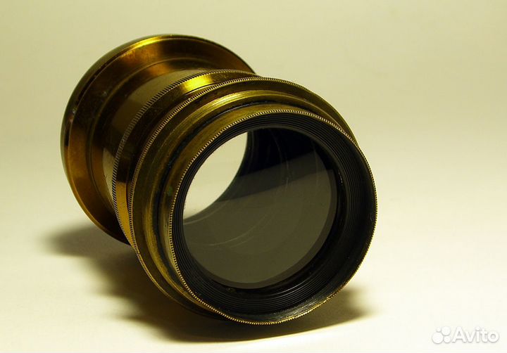 Антикварный портретный объектив 19 века.18х24