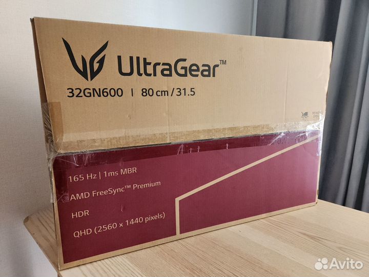 Монитор 31.5 дюйма 2К, 165Гц LG UltraGear 32GN600