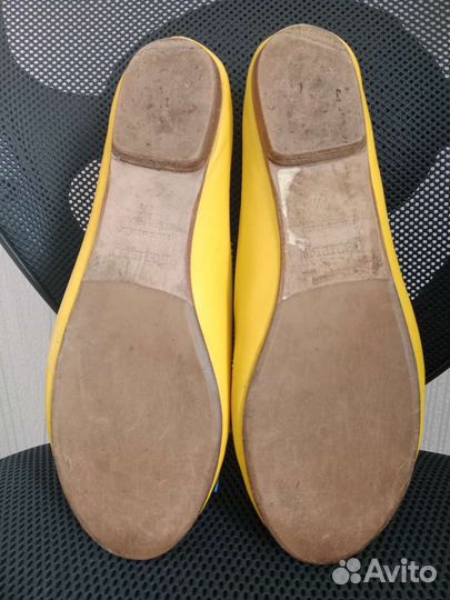 Балетки loriblu- 37,5 жёлтые и 39 горчишные,кожа