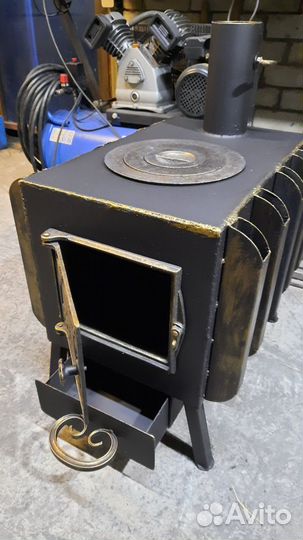 Печь с конвекционными радиаторами (буржуйка)