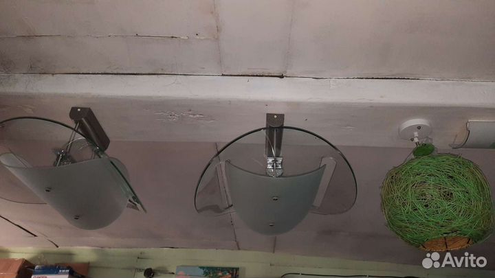 Люстры+бра, Люстра из ротанга