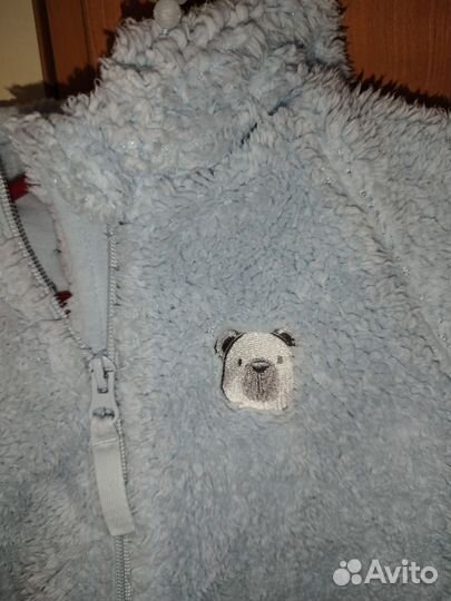 Комбинезон 80 мишка голубой