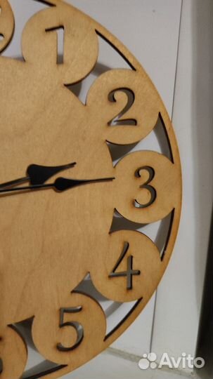 Настенные часы из фанеры