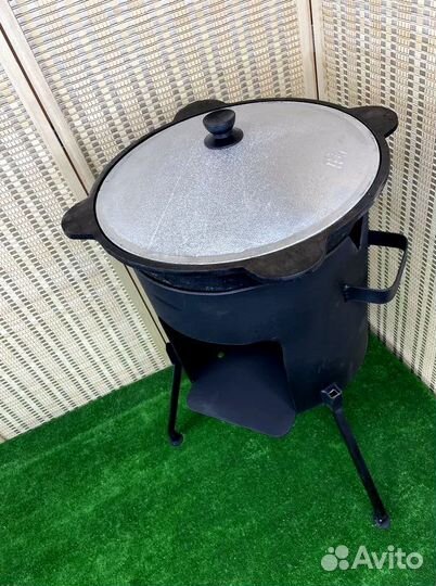 Казан 8 литров с печкой