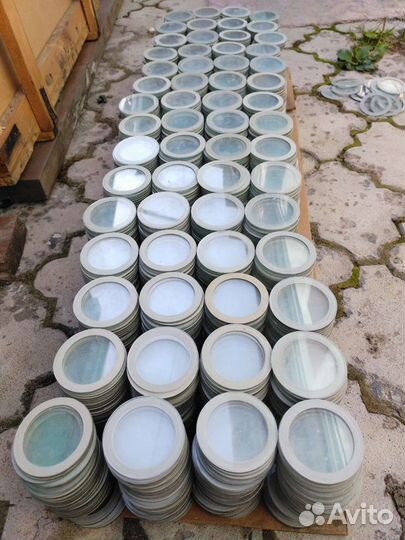 Стекла для противогаза - пискоструй