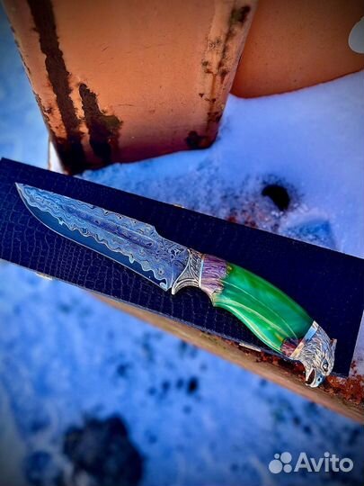 Нож натуральная кожа,ручной пошив