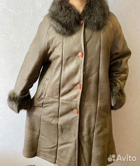 Дубленка женская зимняя 52-54