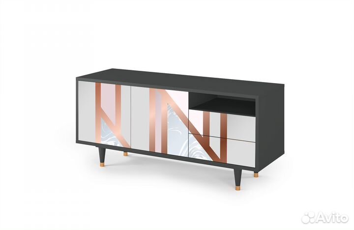 Тв-тумба T7 - Антрацит - Champagne Story