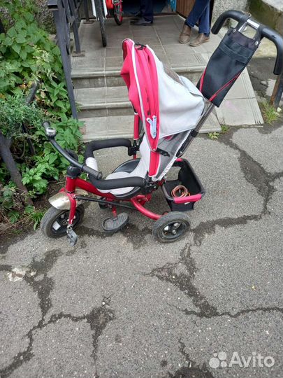 Детский велосипед с родительской ручкой