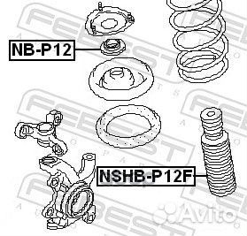 Пыльник амортизатора перед прав/лев nshbp12F