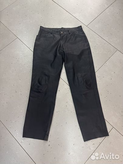 Брюки мужские из натуральной кожи -50-52