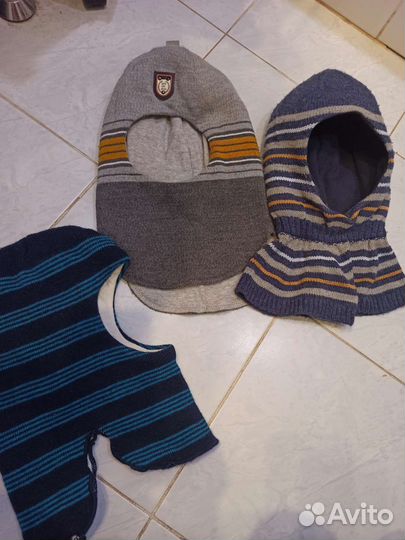 Шапка шлем 3 штуки