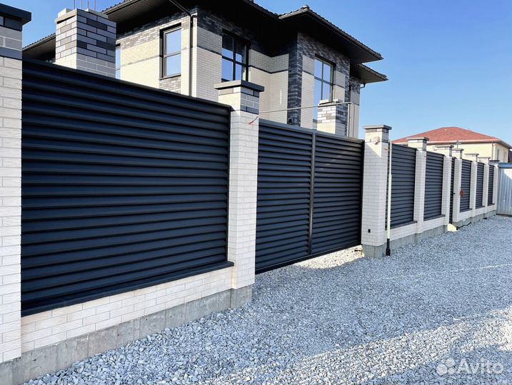 Забор жалюзи премиум