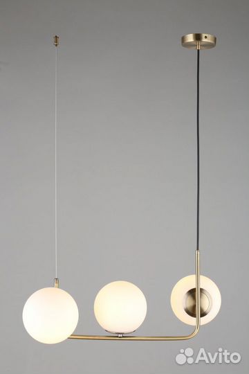 Люстра подвесная металл и стекло в прихожую модерн