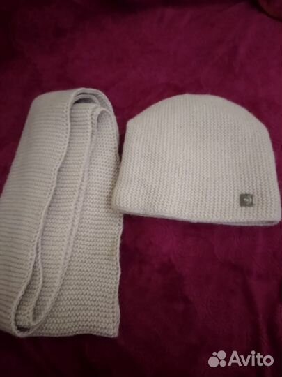 Шапка с шарфом