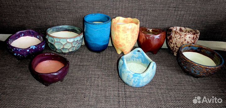 Горшок для суккулентов, ручная работа. за всё