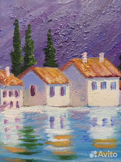 Картина маслом на холсте 30х30