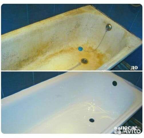 Восстановление эмали ванны