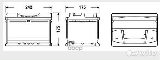 Батарея аккумуляторная 60ач EB602 exide