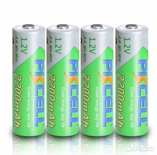 Аккумуляторные батарейки пальчиковые 2200mAh
