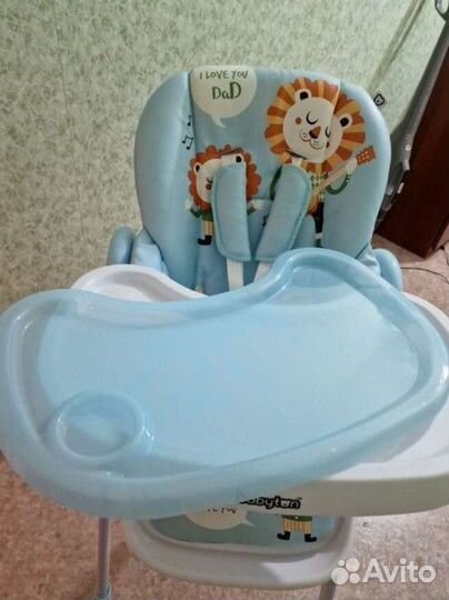 Стульчик для кормления babyton optima blue