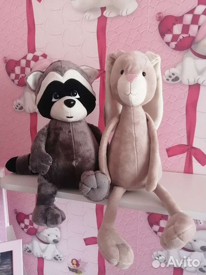 Магкая игрушка Енот и Заяц от Orange toys