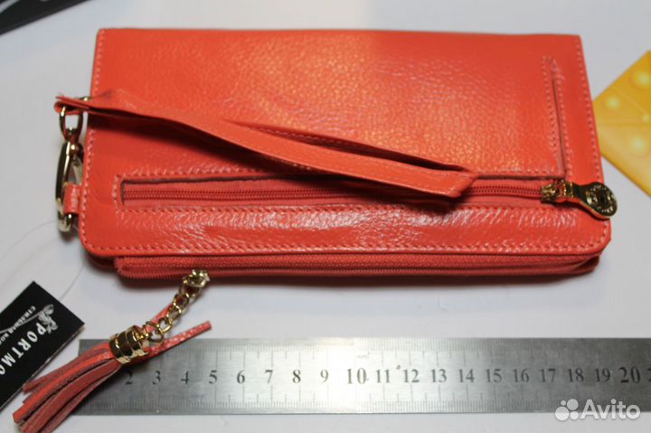 Кошелек клатч натуральная кожа новый