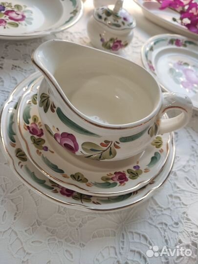 Тарелки супница блюдо зик роспись винтаж