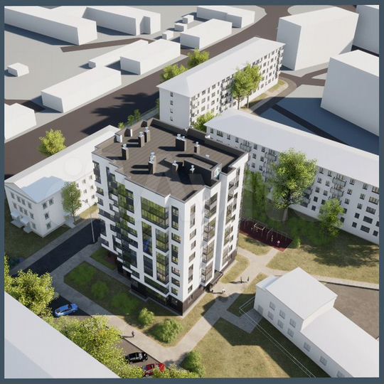 2-к. квартира, 61,6 м², 7/9 эт.