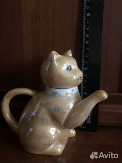 Заварочный фарфоровый чайник Котик