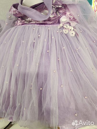 Нарядное Платье на годик 80 размер