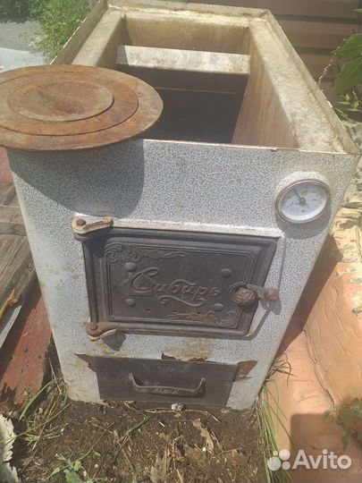 Печь буржуйка чугунная армейская