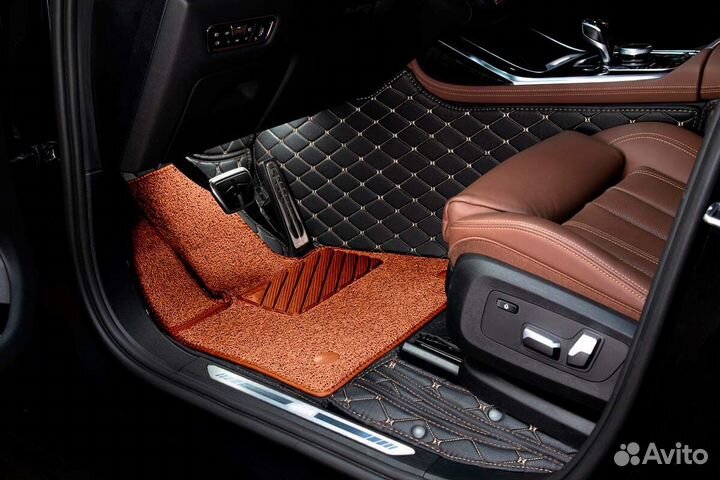 3D Коврики Mercedes S E Класс из Экокожи