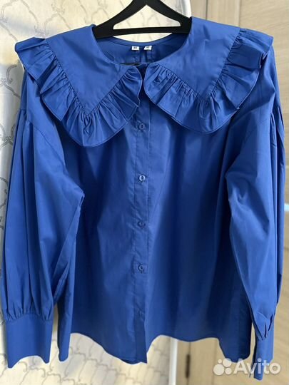 Блузка женская с рюшами оверсайз (новая)