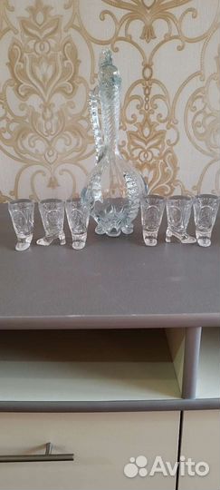 Графин с рюмками СССР