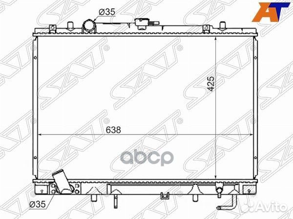 Радиатор Mitsubishi Delica 94-97 / Pajero Sport