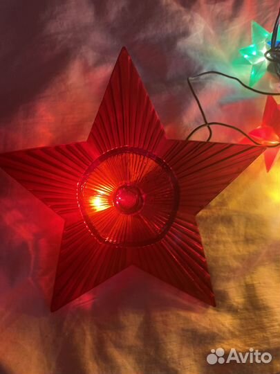 Гирлянда елочная со звездой СССР