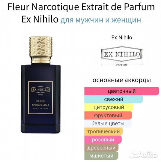 Ex nihilo fleur narcotique, оригинал, парфюм, духи