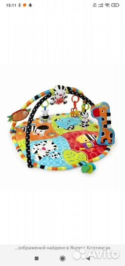 Развивающий коврик bright starts