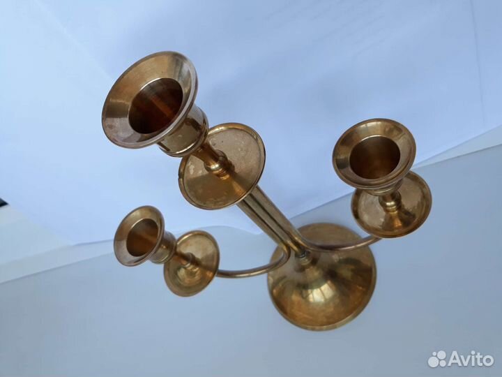 Подсвечник латунный Индия,винтаж