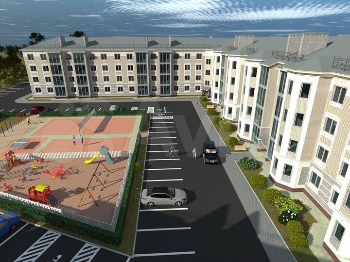 2-к. квартира, 62,8 м², 2/4 эт.