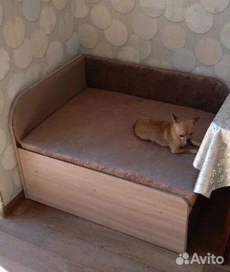 Кровать-диван раскладной шимо светлый / коричневый